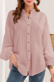 Fashion Street Solid Split Joint O Neck Tops