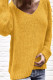 Casual Solid Solid Color V Neck Tops