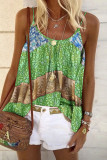 Fashion Street Print U Neck Tops