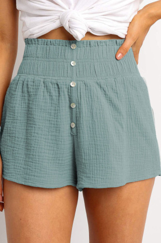 Fashion Casual Solid Split Joint Loose High Waist Straight Bottoms