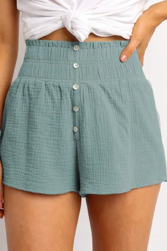 Fashion Casual Solid Split Joint Loose High Waist Straight Bottoms