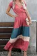 Elegant Solid Split Joint V Neck Dresses