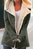 Elegant Solid Buttons Turndown Collar Outerwear