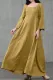 Casual College Solid Split Joint Square Collar A Line Dresses