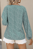 Casual Street Floral V Neck Tops