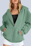Casual Sportswear Solid Pocket Hooded Collar Outerwear(13 Colors)
