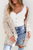Casual Patchwork Pocket Tops Sweater