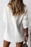 Fashion Casual Solid Patchwork V Neck Tops