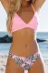 Fashion Vacation Print Patchwork Swimwears