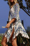 Fashion Vacation Patchwork Hollowed Out Swimwears Cover Up