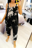 Casual Tie Dye Spaghetti Strap Loose Jumpsuits(4 Colors)