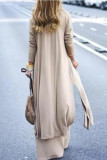 Casual Street Solid Solid Color V Neck Long Sleeve Two Pieces