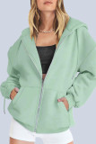 Casual Sportswear Solid Pocket Hooded Collar Outerwear(13 Colors)
