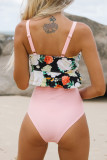 Fashion Sexy Print Split Joint Swimwears