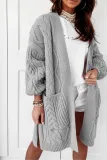 Fashion Casual Print Patchwork Pocket V Neck Tops