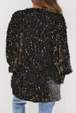 Casual Patchwork Pocket Tops Sweater