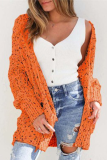 Casual Patchwork Pocket Tops Sweater