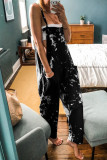 Casual Tie Dye Spaghetti Strap Loose Jumpsuits(4 Colors)