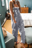 Casual Tie Dye Spaghetti Strap Loose Jumpsuits(4 Colors)