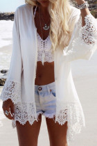 Fashion Vacation Print Split Joint Swimwears Cover Up