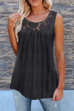 Fashion Casual Solid Split Joint O Neck Tops