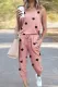 Casual The stars Frenulum O Neck Sleeveless Two Pieces