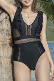 Fashion Sexy Solid Split Joint Swimwears