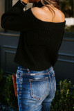 Fashion Street Solid Patchwork O Neck Tops
