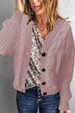 Casual Solid Buckle V Neck Tops