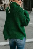 Casual Solid O Neck Mid Waist Tops