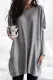 Casual Solid Patchwork Pocket V Neck Tops(4 Colors)