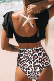 Fashion Simplicity Solid Split Joint Swimwears