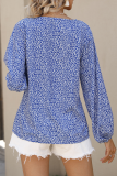 Casual Street Floral V Neck Tops