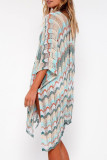 Fashion Vacation Patchwork Hollowed Out Swimwears Cover Up