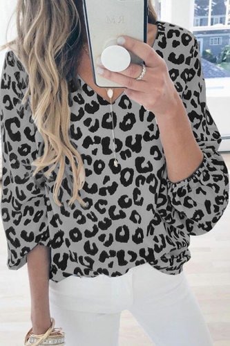 Casual Print Lips Printed Basic V Neck Tops