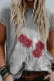 Floral Print Comfy T Shirt