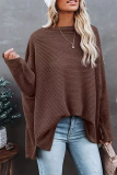 Casual Solid Patchwork One Shoulder Tops
