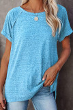Fashion Casual Solid O Neck T-Shirts