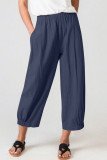 Casual Daily Solid Solid Color Loose High Waist Harlan Solid Color Bottoms
