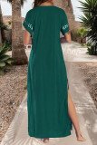 Fashion Vacation Print Split Joint Swimwears Cover Up