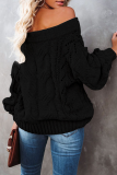 Casual Street Solid Patchwork Off the Shoulder Tops