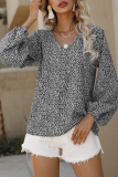 Casual Street Floral V Neck Tops