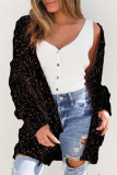 Casual Patchwork Pocket Tops Sweater
