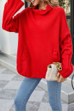 Fashion Casual Solid Patchwork Turtleneck Tops