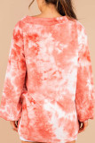 Fashion Sweet Adult Print Tie-dye V Neck Tops