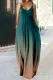 Plus Size Casual Vacation Gradual Change Pocket Contrast V Neck Printed Dress Dresses