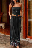 Fashion Street Print Strapless Strapless Dress Dresses