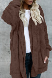 Work Solid Patchwork Cardigan Collar Outerwear(9 Colors)