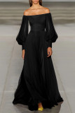 Elegant Solid Off the Shoulder Princess Dresses