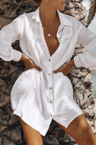 Fashion Vacation Solid Split Joint Swimwears Cover Up